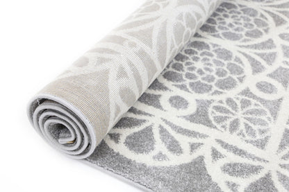 Piccolo Grey and White Doily Kids Rug