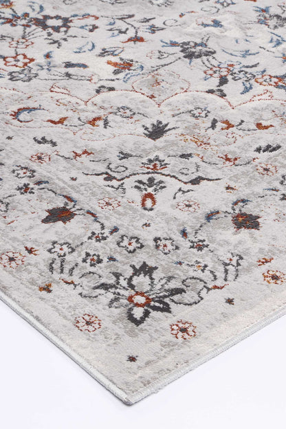 Porto Ava Ivory & Red Traditional Rug