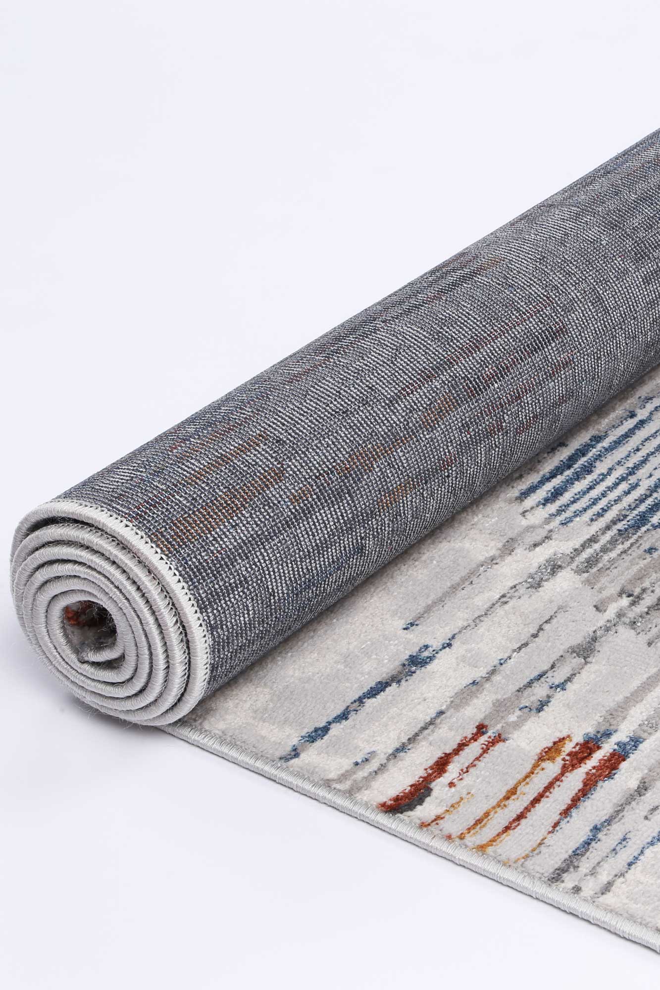 Porto Michael Grey & Multi Abstract Rug