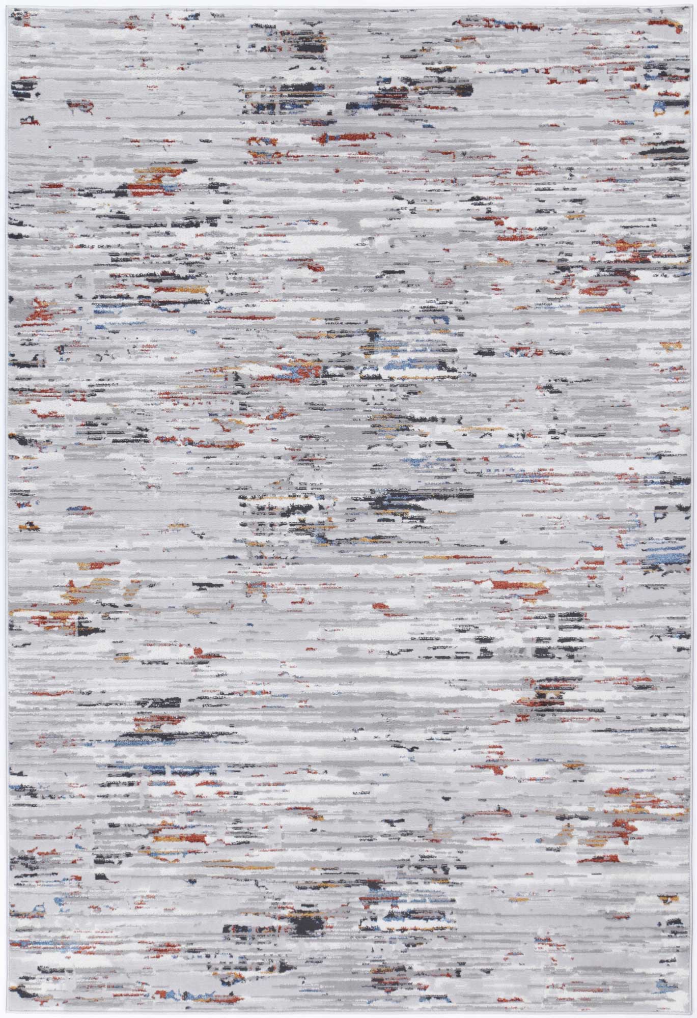 Porto Thomas Grey & Multi Abstract Rug