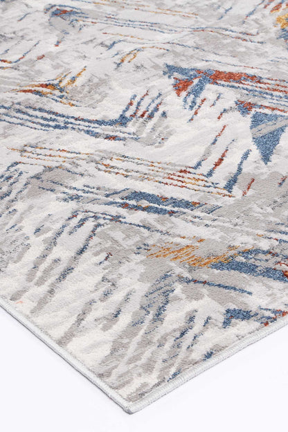 Porto Oskar Grey & Multi Geometric Rug