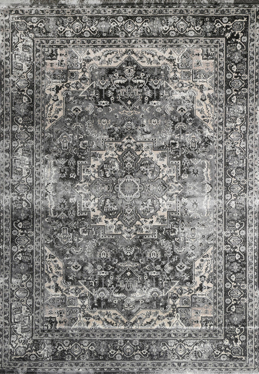 Prague Teresa Charcoal Traditional Rug