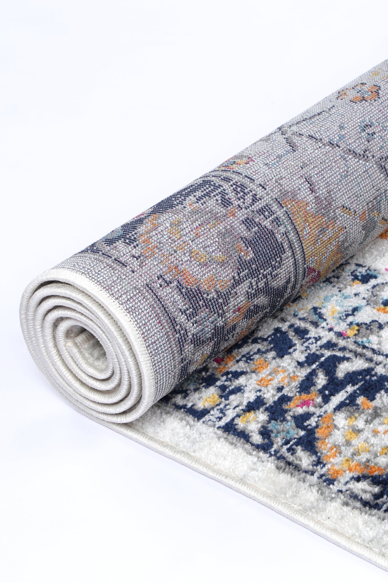 Provence Clayfield Cream & Dark Blue Rug