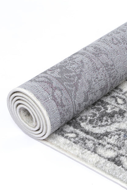 Provence Pau Cream & Grey Traditional Rug