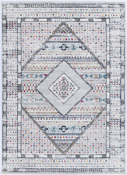 Provence Toulon Grey Tribal Rug