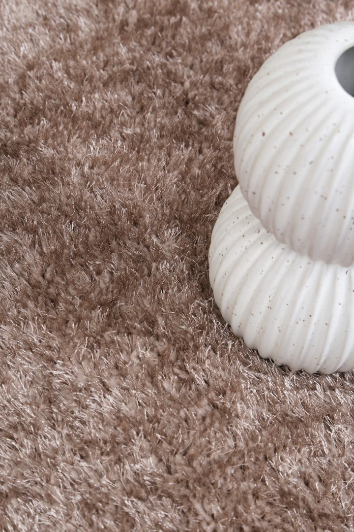 Puffy Soft Shag Beige Rug