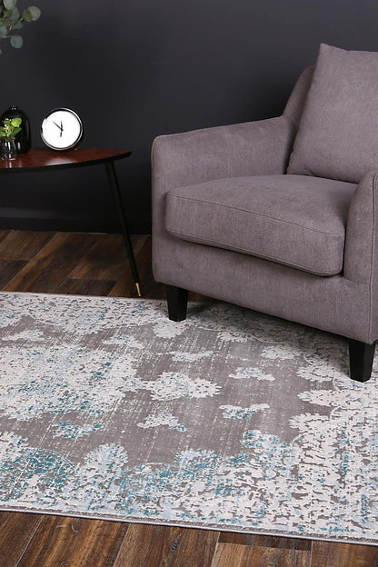 Rapsody Bizet Blue Traditional Rug