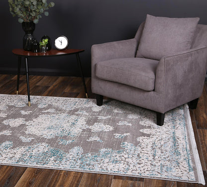 Rapsody Bizet Blue Traditional Rug