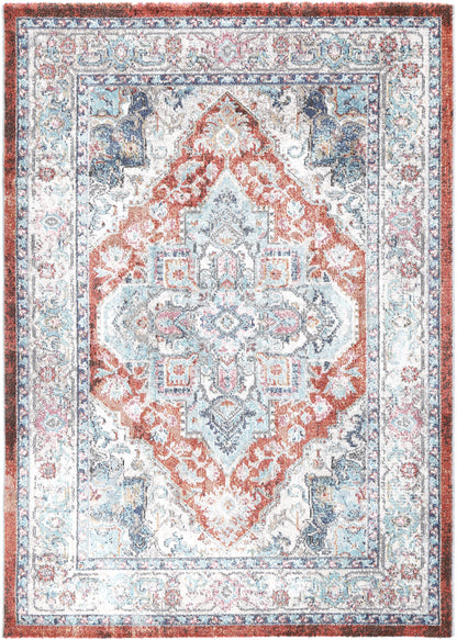 Salsa Seo Terracotta & Ivory Transitional Rug