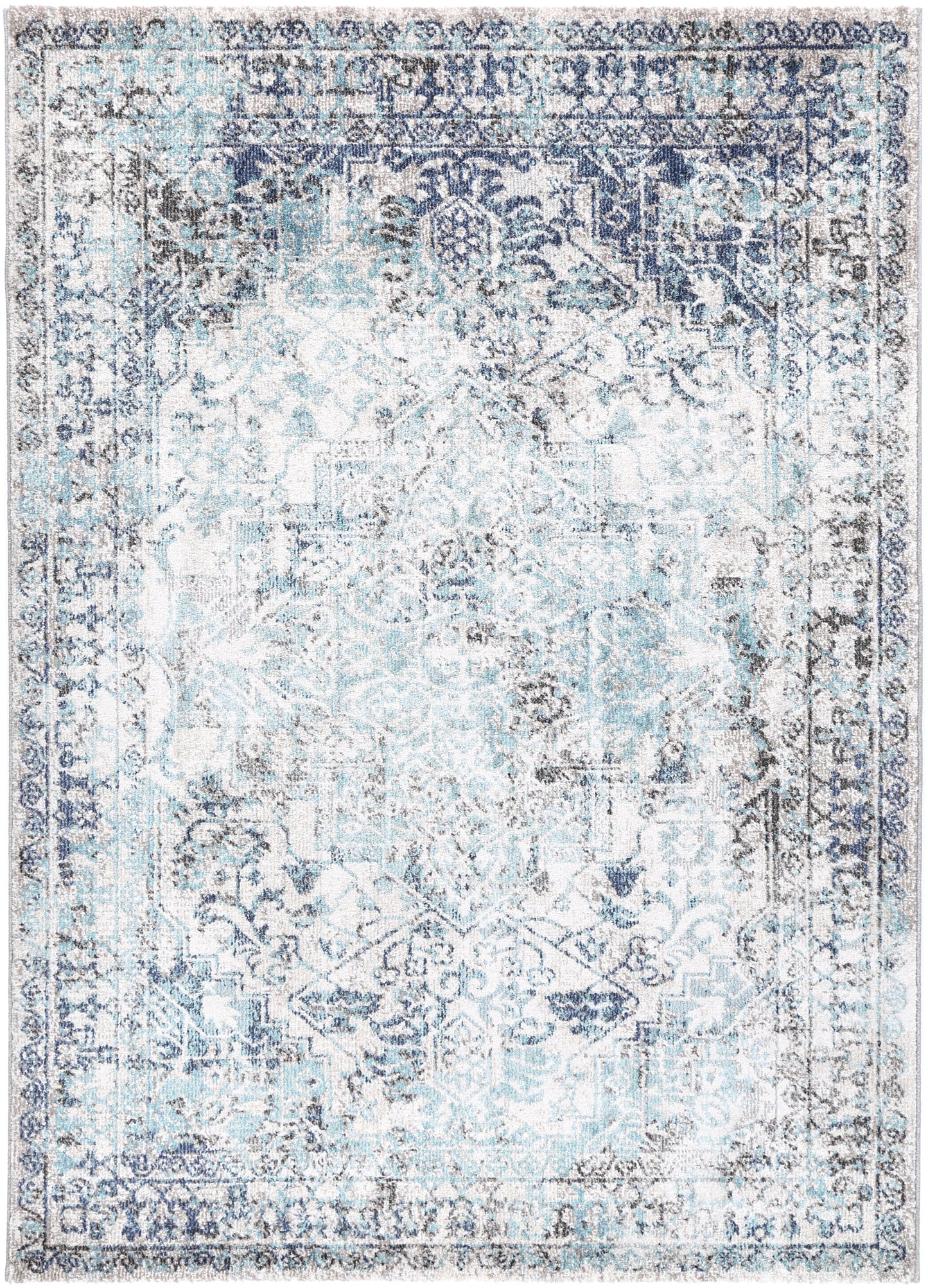 Salsa Adrianita Ivory & Blue Transitional Rug