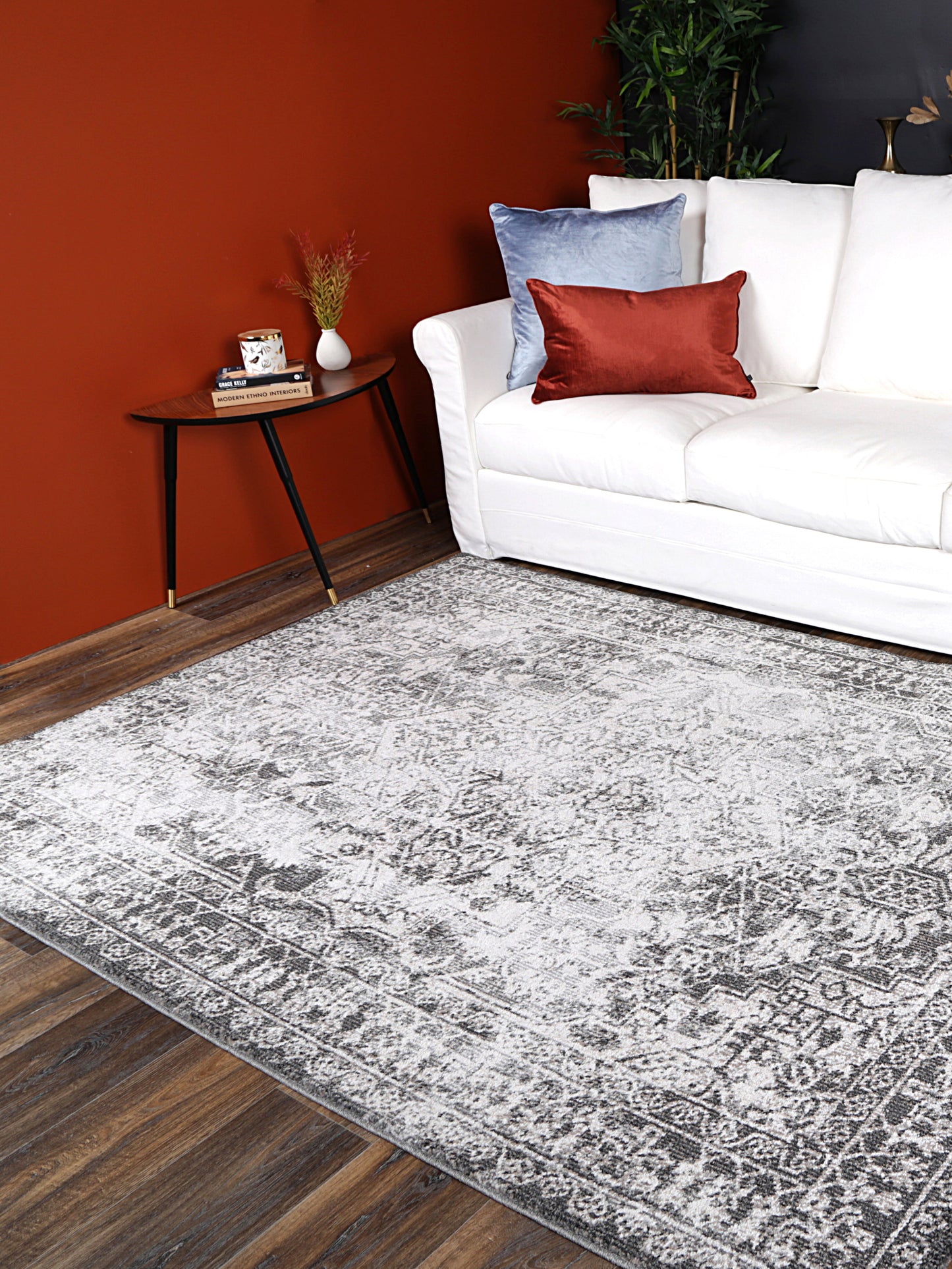 Salsa Carine Ivory & Grey Transitional Rug