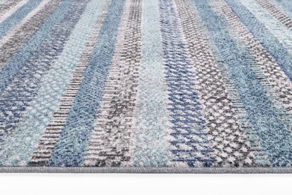 Salsa Luis Blue & Grey Tribal Rug