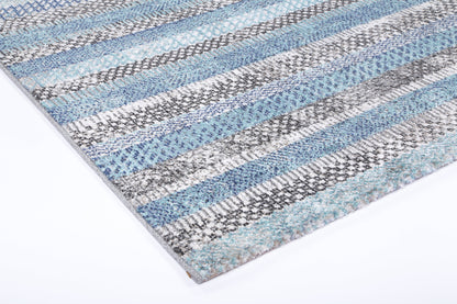 Salsa Luis Blue & Grey Tribal Rug