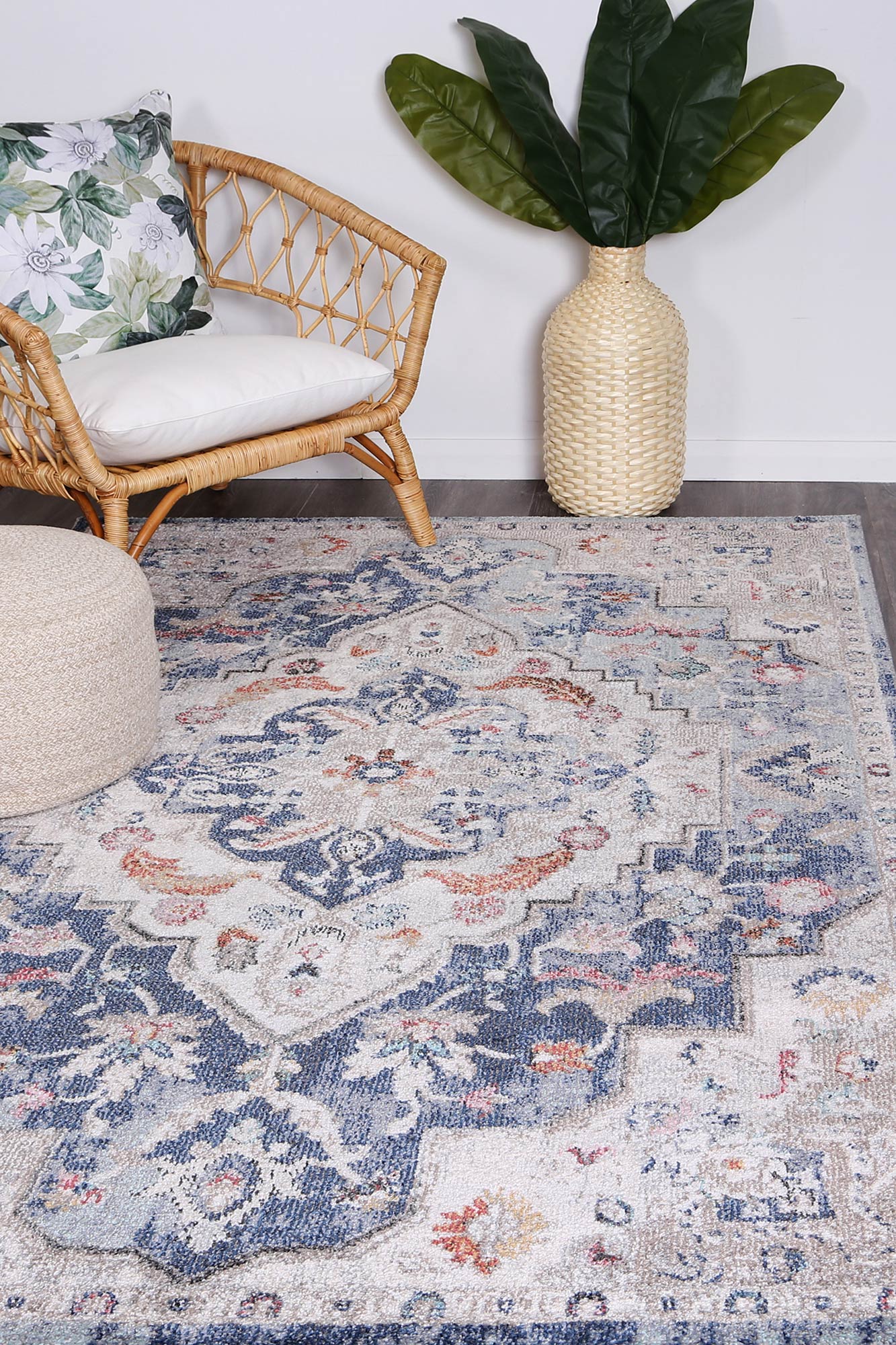 Salsa Alexander Transitional Navy Multi Rug