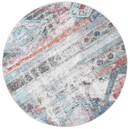 Salsa Taillerfer Multi Ikat Round Rug