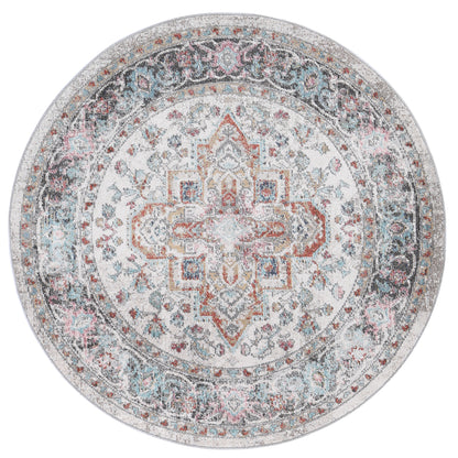 Salsa Yanet Ivory & Multi Round Rug