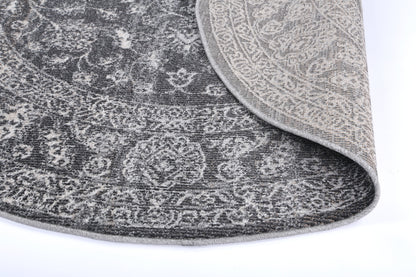 Salsa Dorian Grey Transitional Round Rug