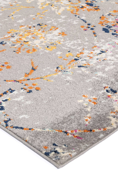 Sicily Catina Grey & Multi Contemporary Rug