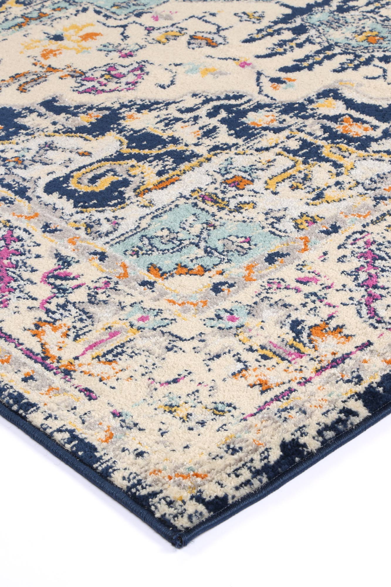 Sicily Patti Navy Traditional Rug