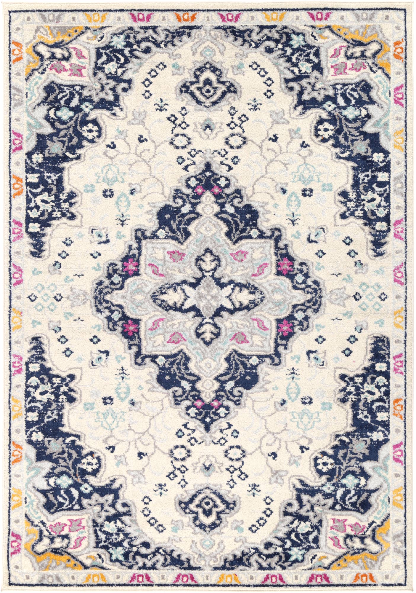 Sicily Acate Ivory & Multi Transitional Rug