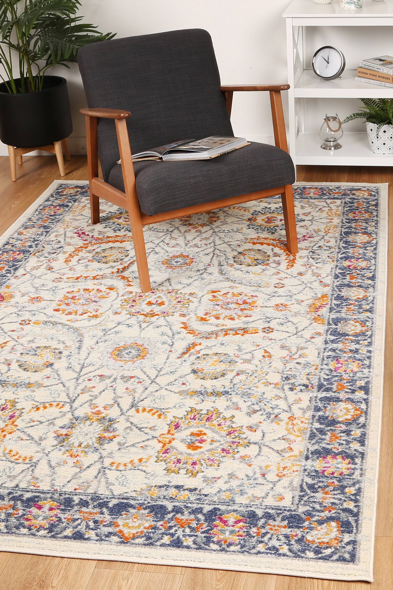 Sicily Mortilli Blue & Yellow Transitional Rug