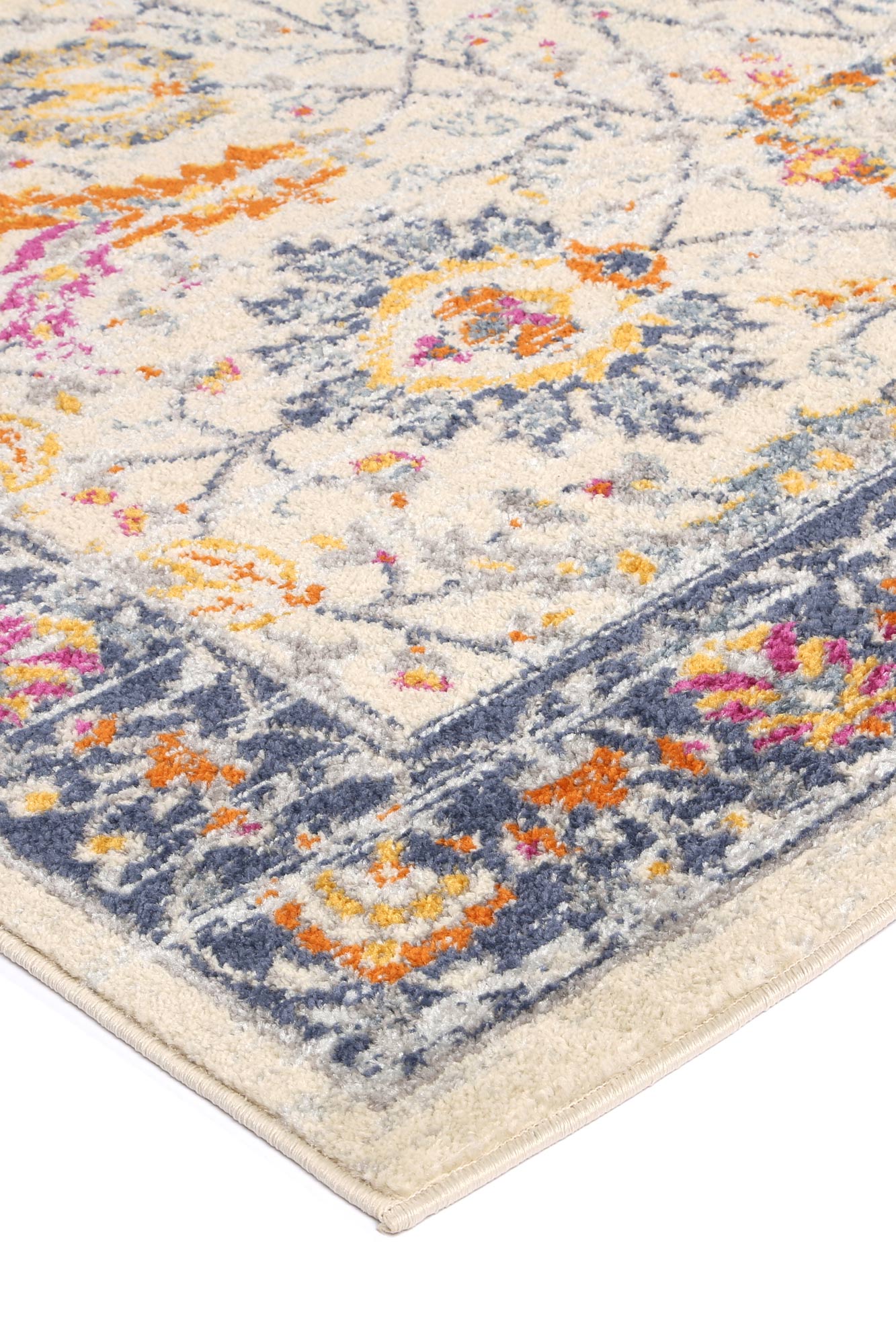 Sicily Mortilli Blue & Yellow Transitional Rug