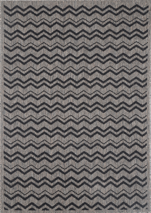 Sisalo Brown Beige and Black Geometric Rug