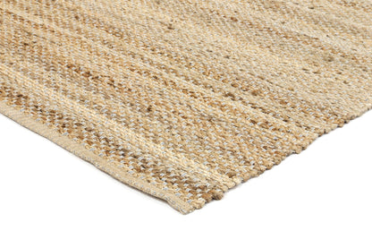 Taj Blue Natural Basket Weave Jute Rug