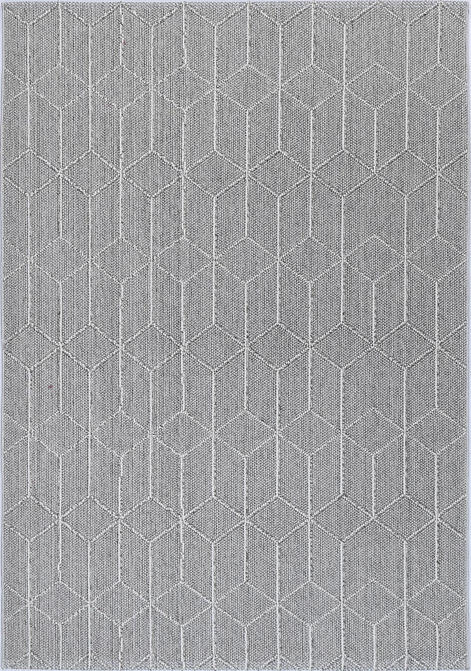 Vanuatu Totori Ash Geometric Flatweave Rug