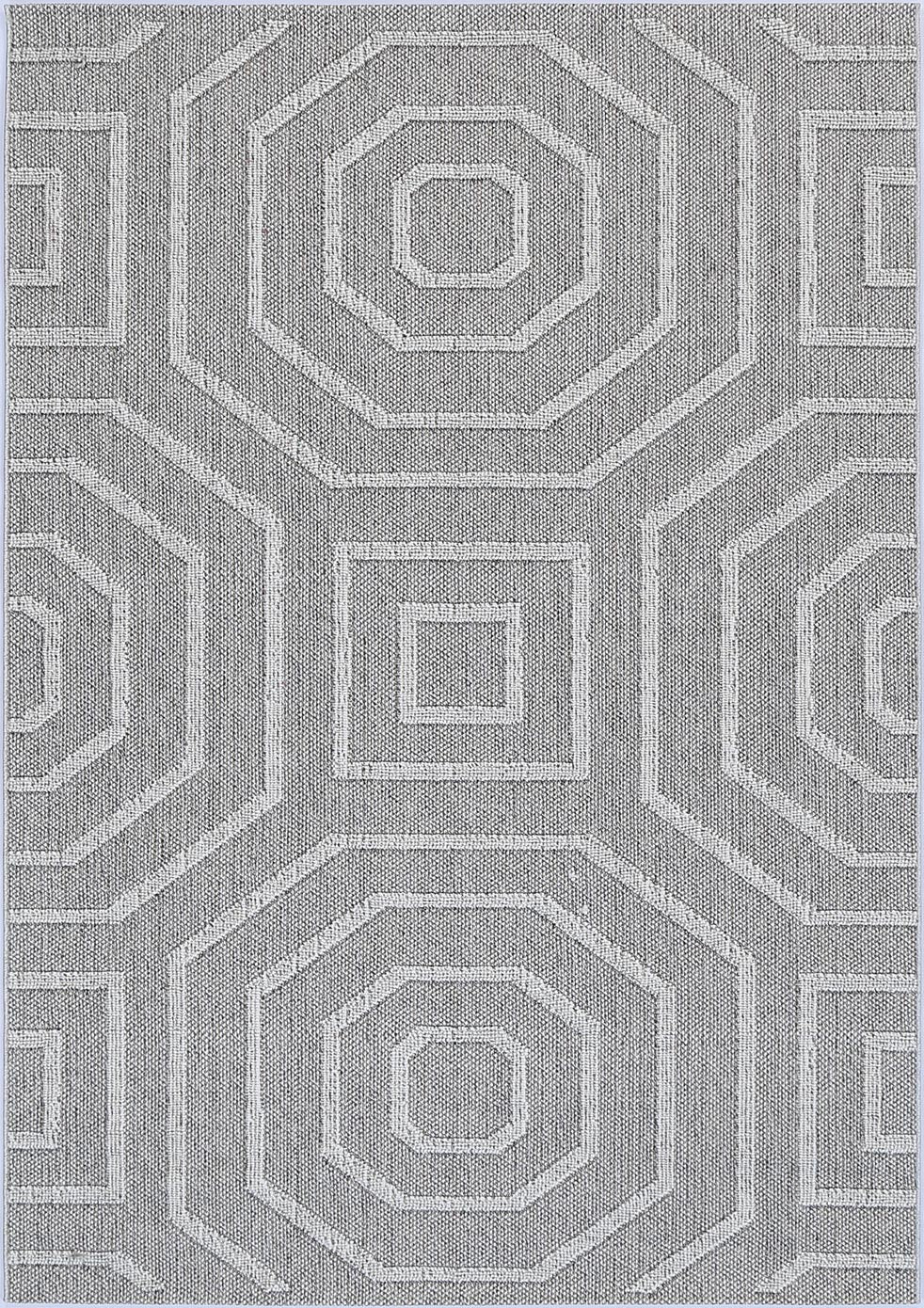 Vanuatu Suri Ash Geometric Flatweave Rug