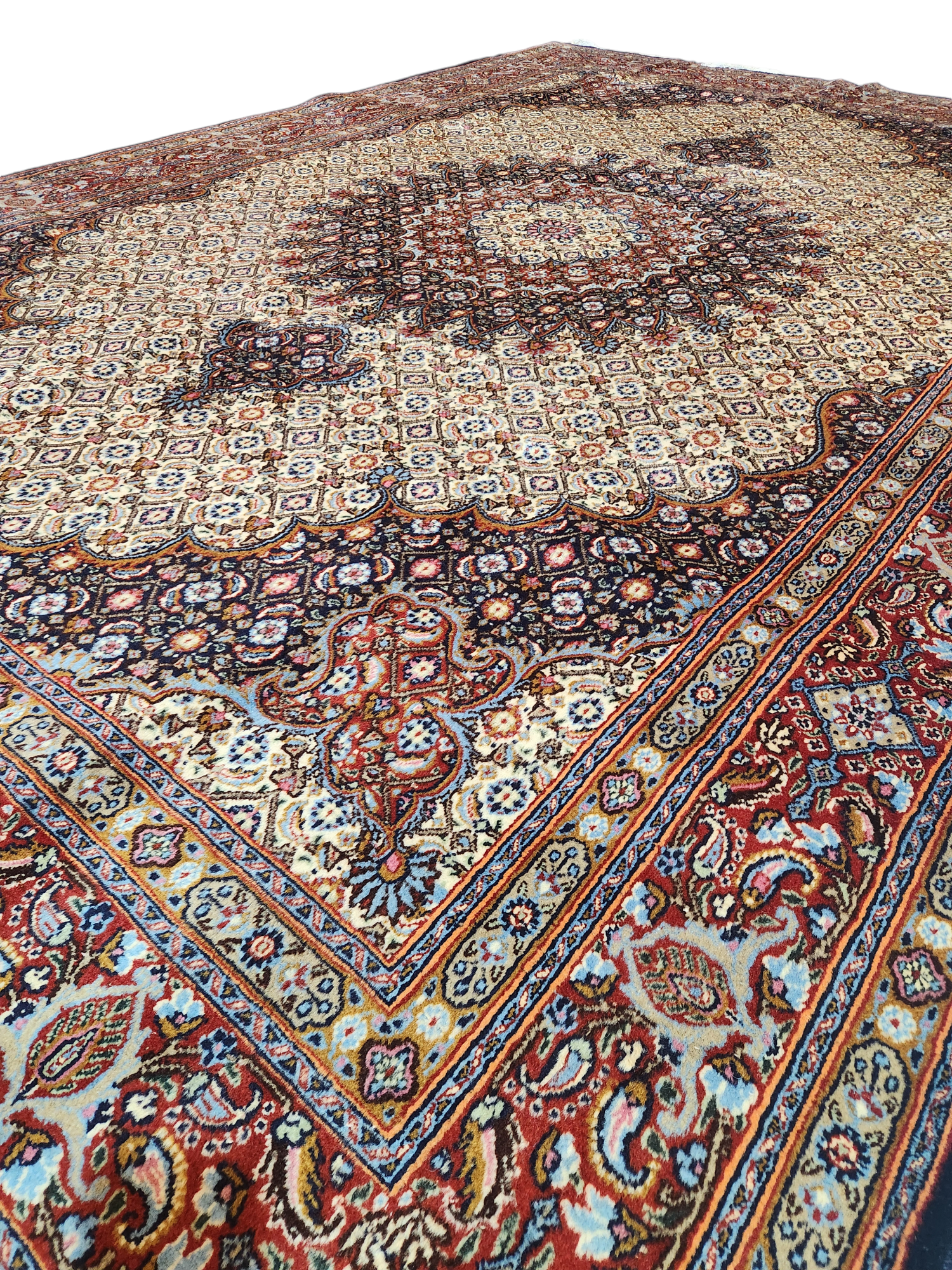 Birjand Mood Persian Rug Lamb's wool and silk inlaid 310x210cm