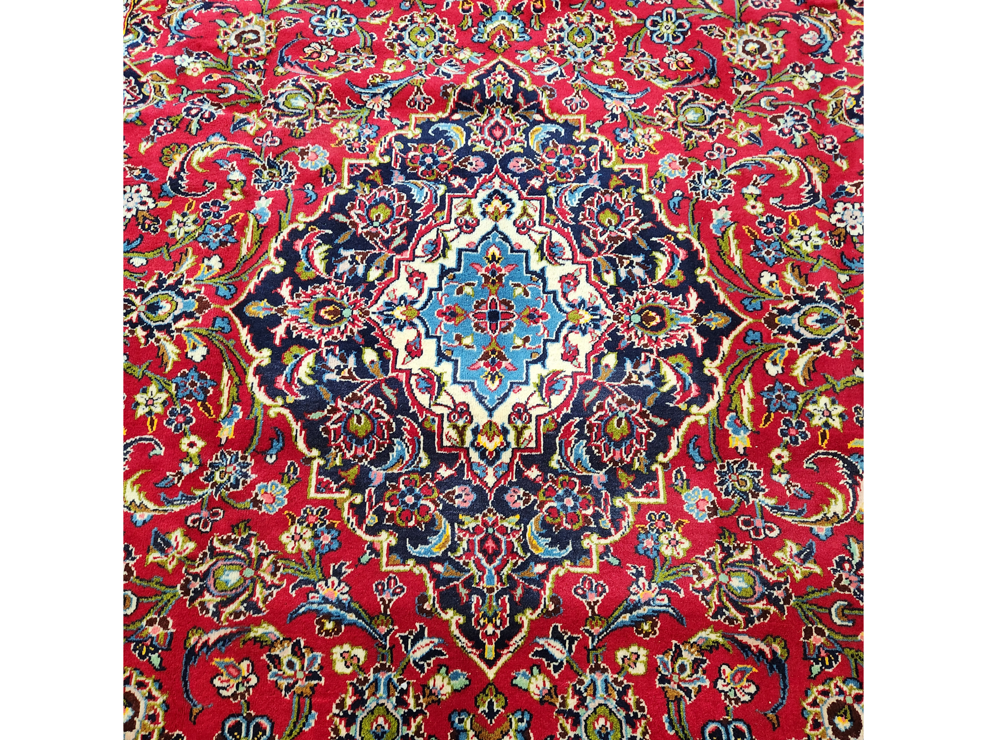 Persian vintage Kashan Rug 353×242 cm