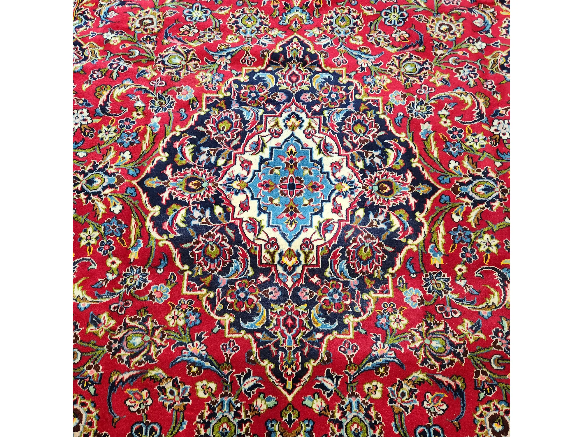 Vintage Kashan Persian Rug 3.53 x 2.42m - image 2