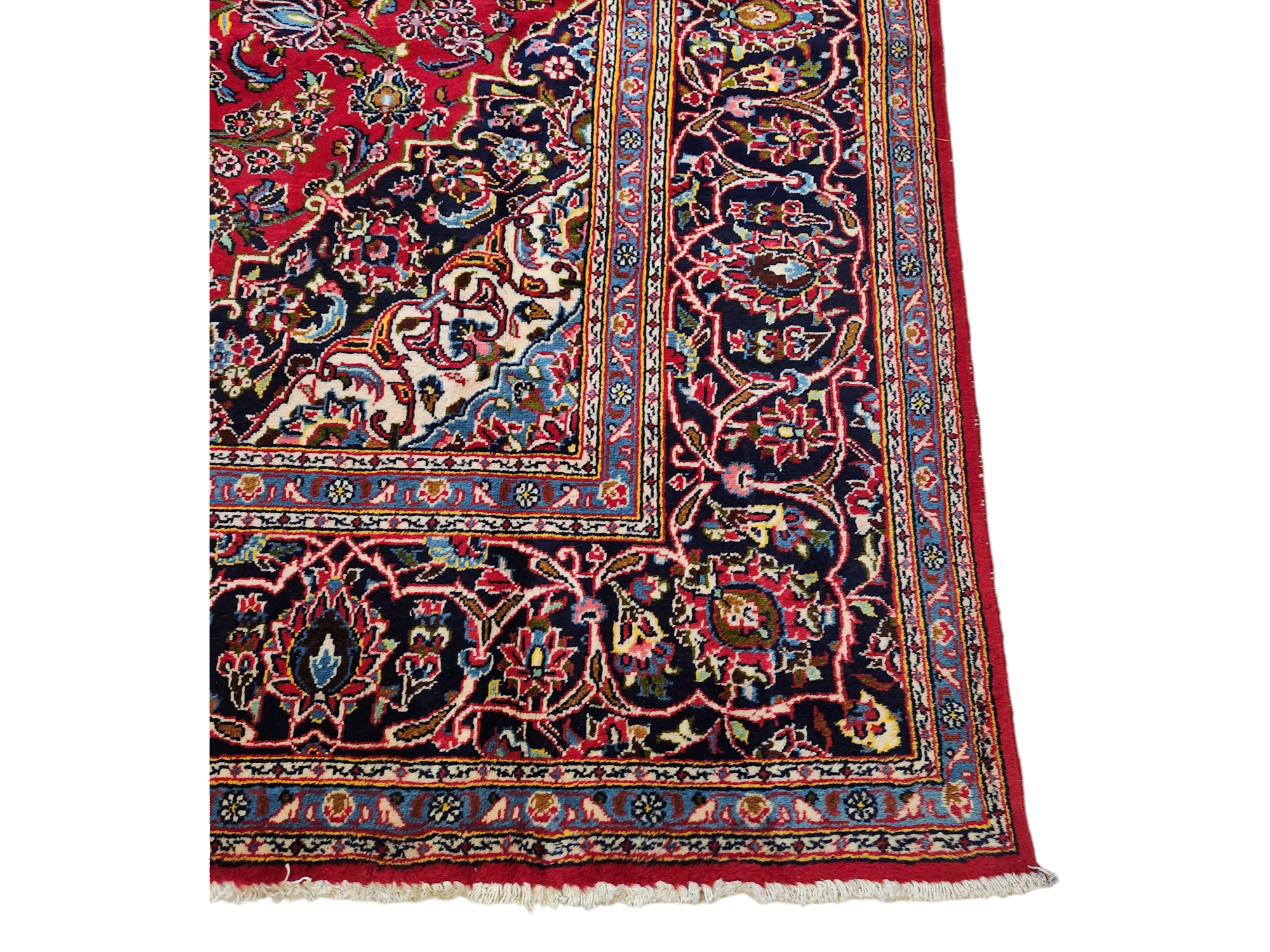 Persian vintage Kashan Rug 353×242 cm