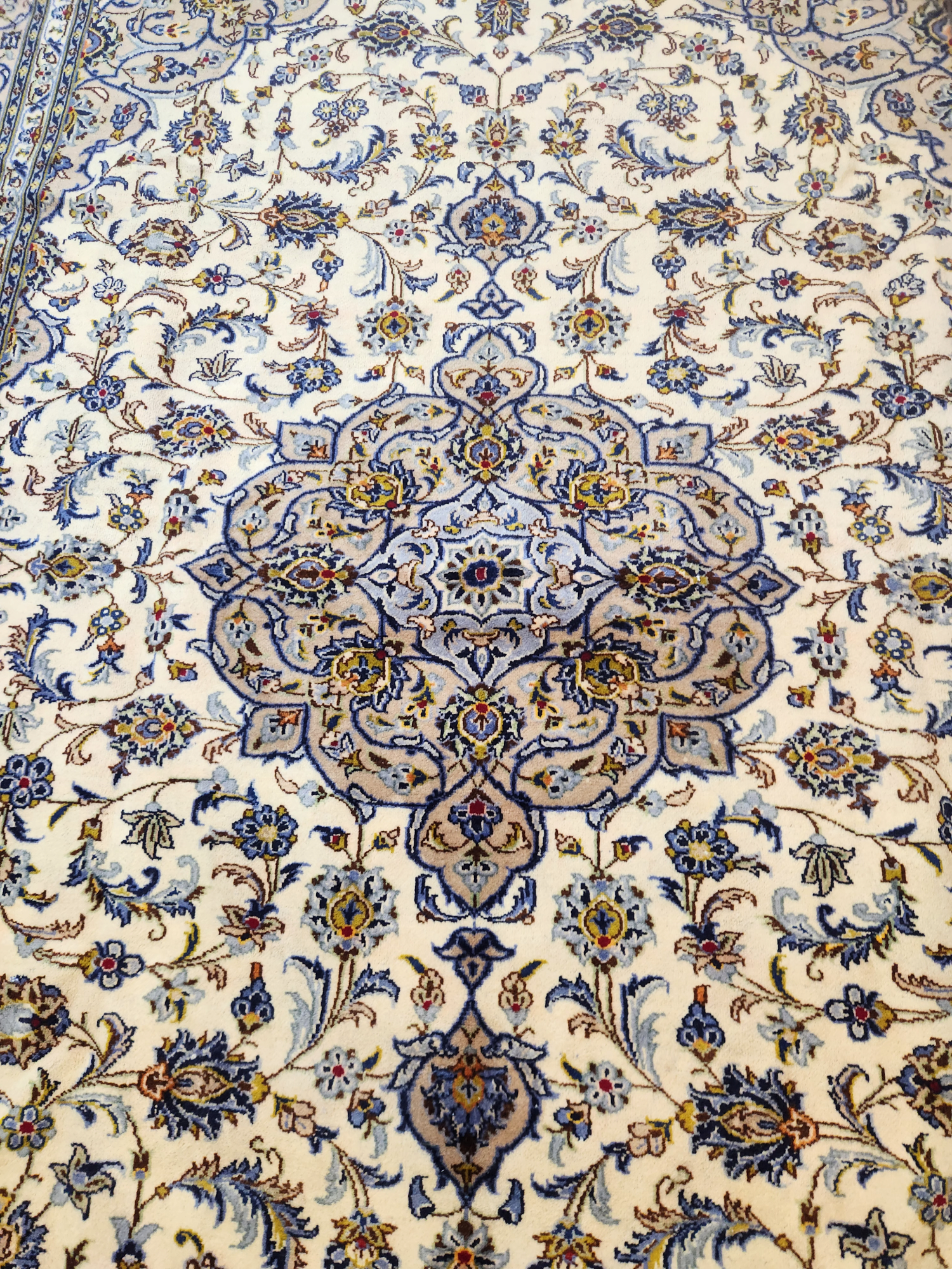 Persian Kashan lamb's wool Rug 3.53x2.41m