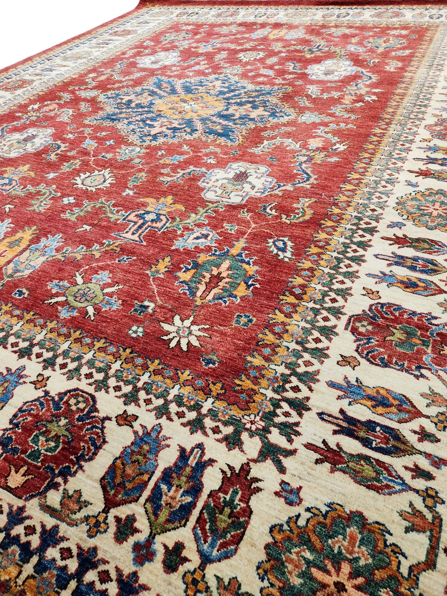 Persian Lamb's wool Kashan Rug 318x218 cm