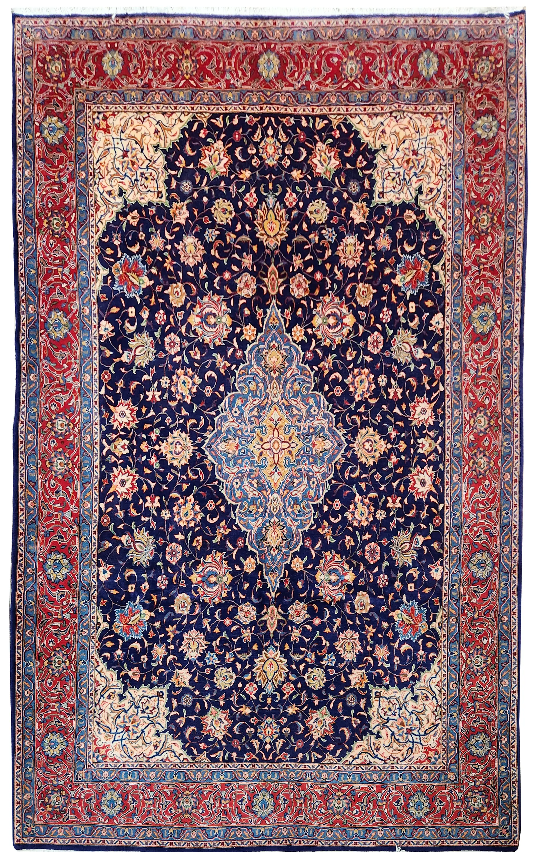 Persian Kashan Lamb's Wool Rug 3.18 x 2.18m