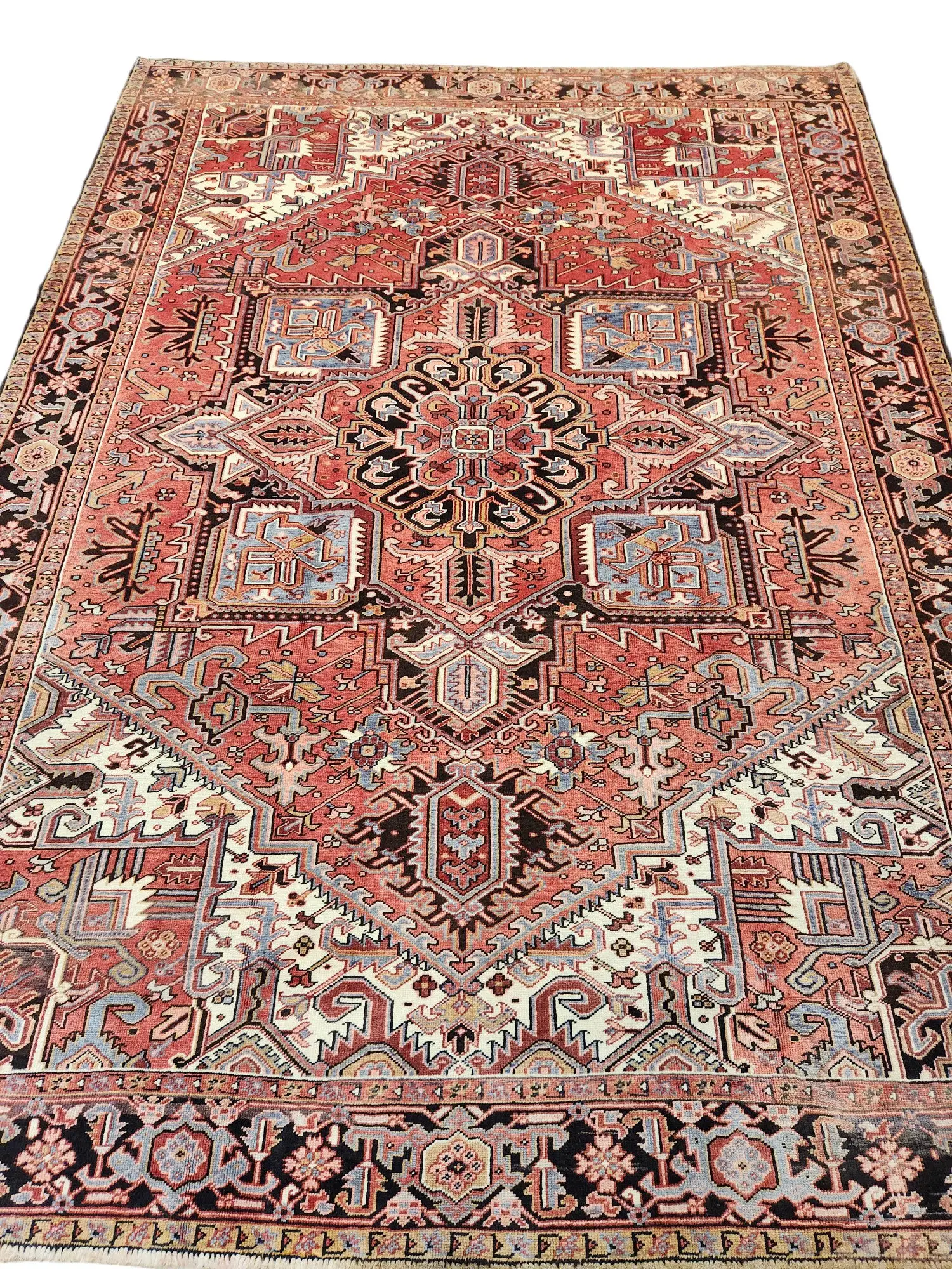 Heriz Vintage Persian Rug 3.46 x 2.47m