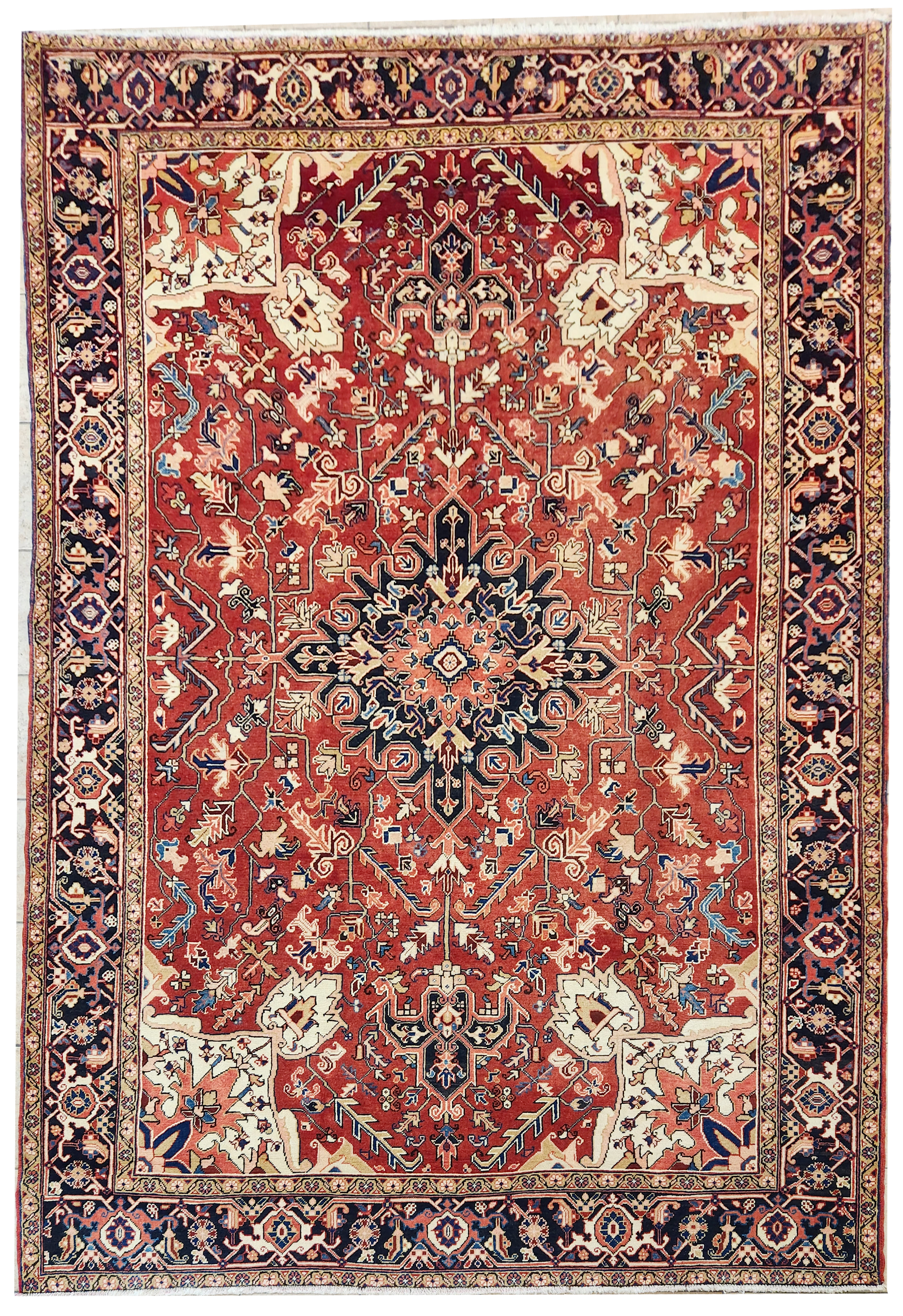 Heriz Vintage Persian Rug 337x237 cm