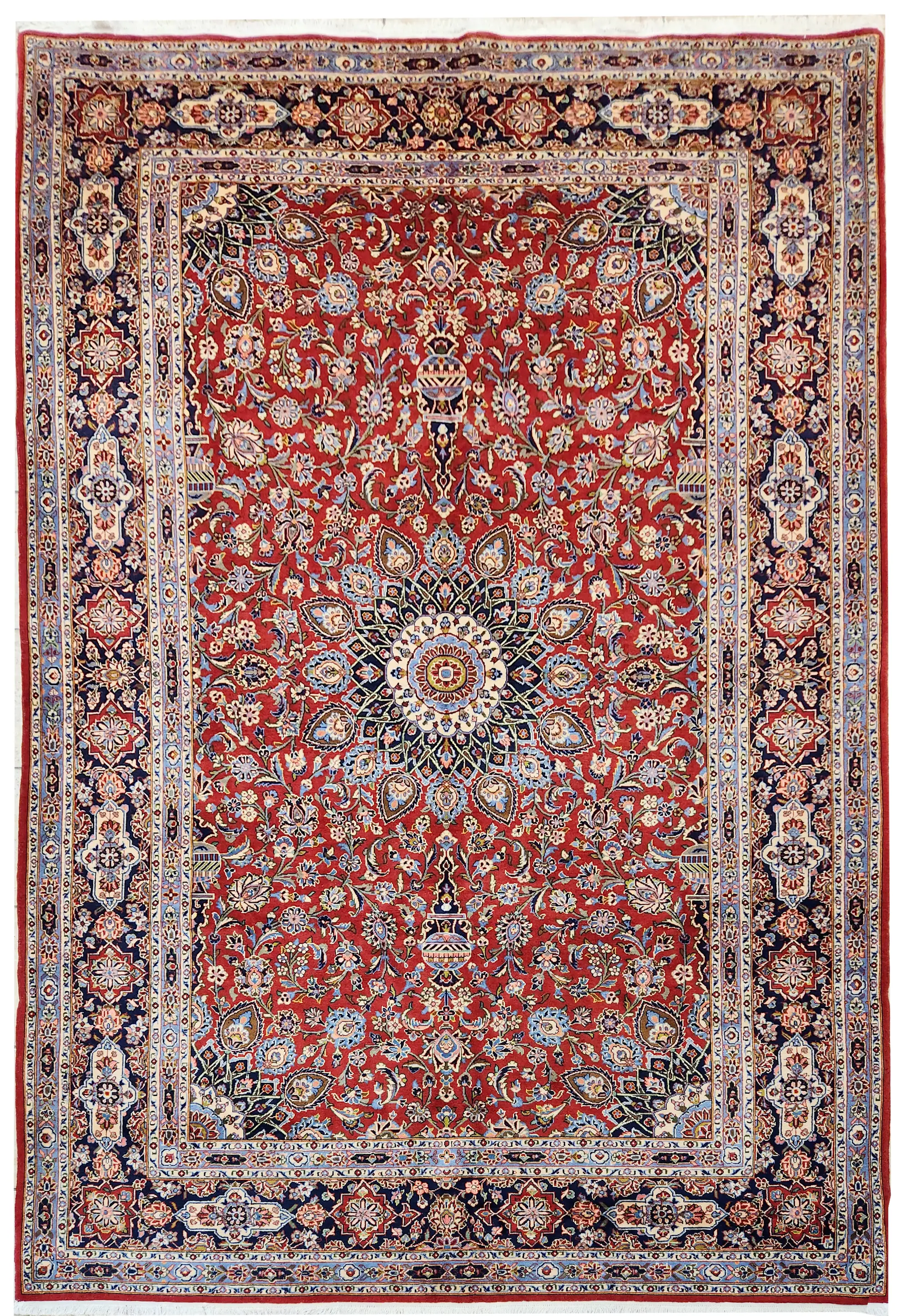 Persian Kashan Lamb's Wool Rug 3.10 x 1.98m