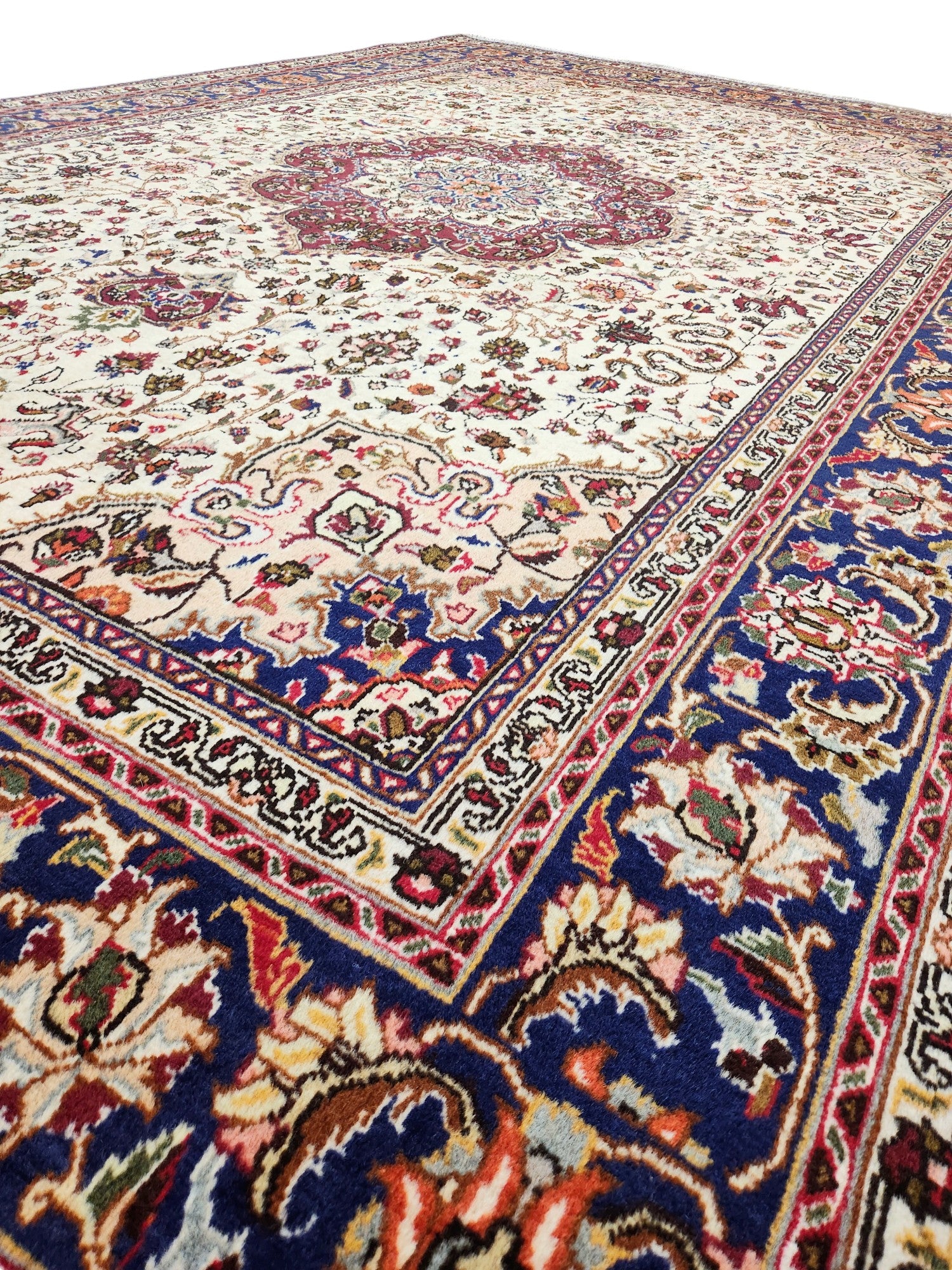 Kashan Persian Rug lamb's wool 300x200 cm