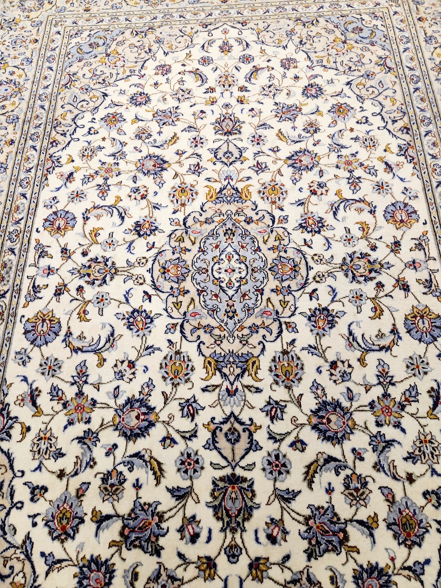 Kashan Persian Rug lamb's wool 300x200 cm
