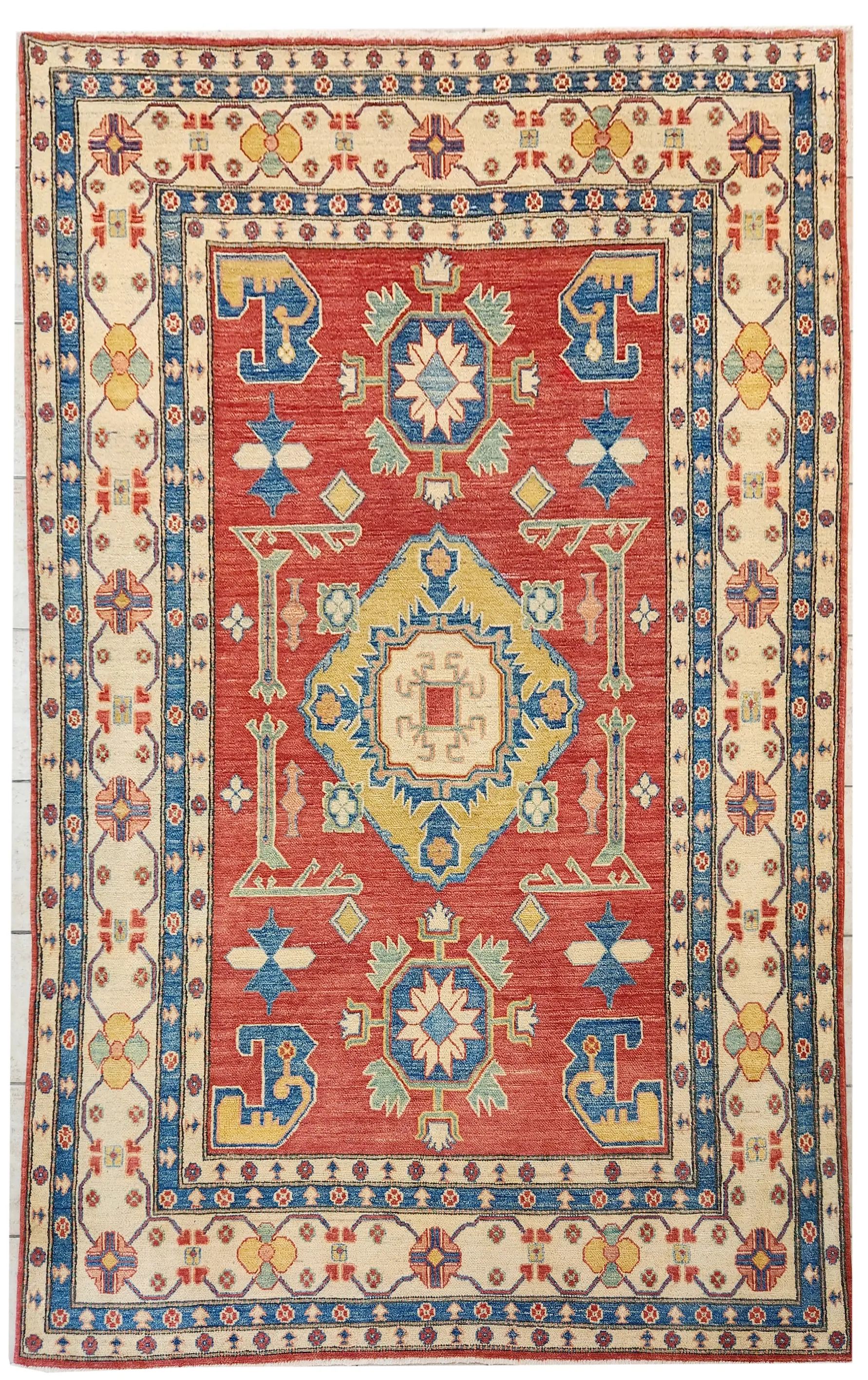 Kazak Wool Vegetable Dye Rug 296 x 210 cm
