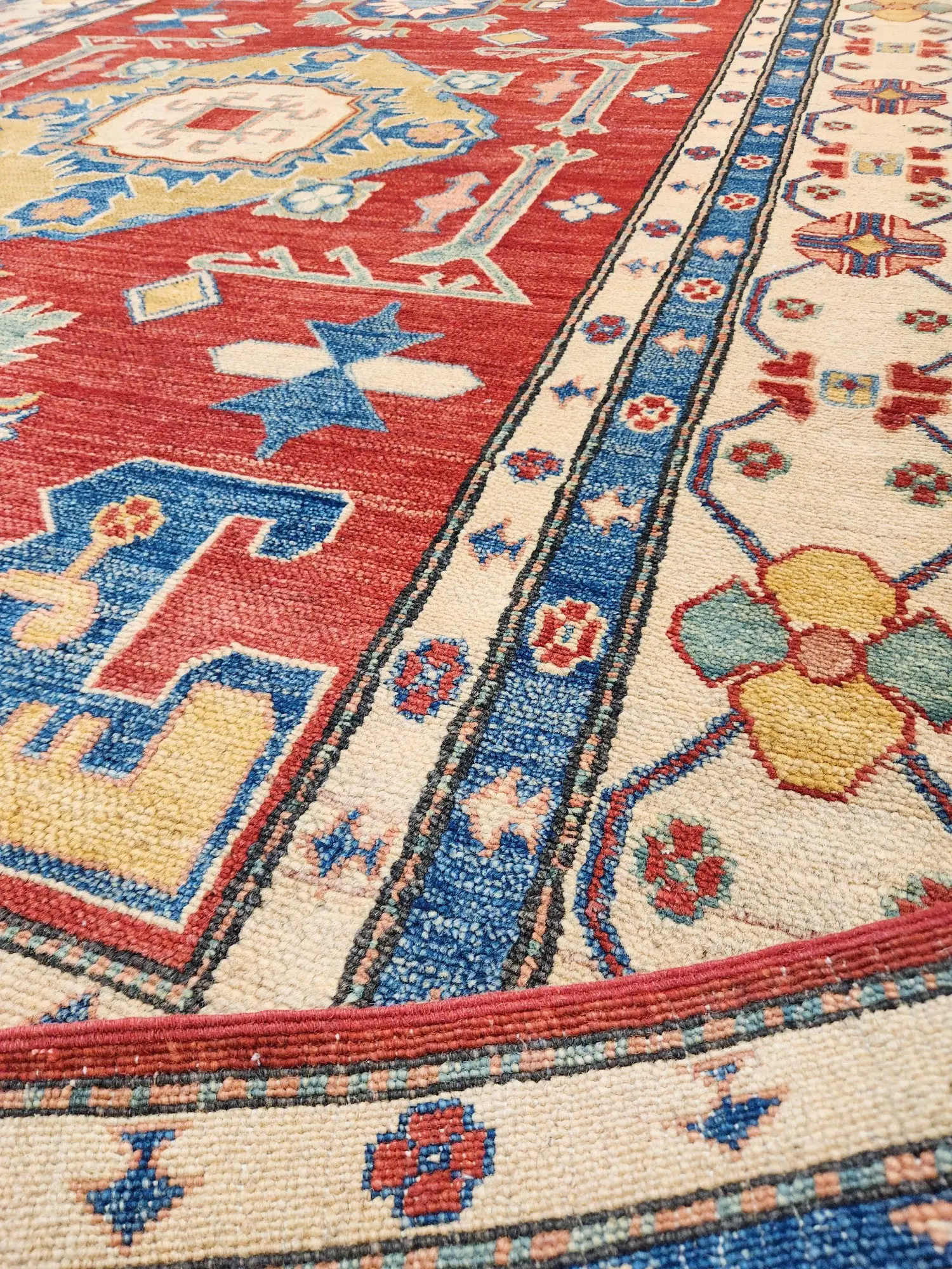 Kazak Wool Vegetable Dye Rug 296 x 210 cm - image 6