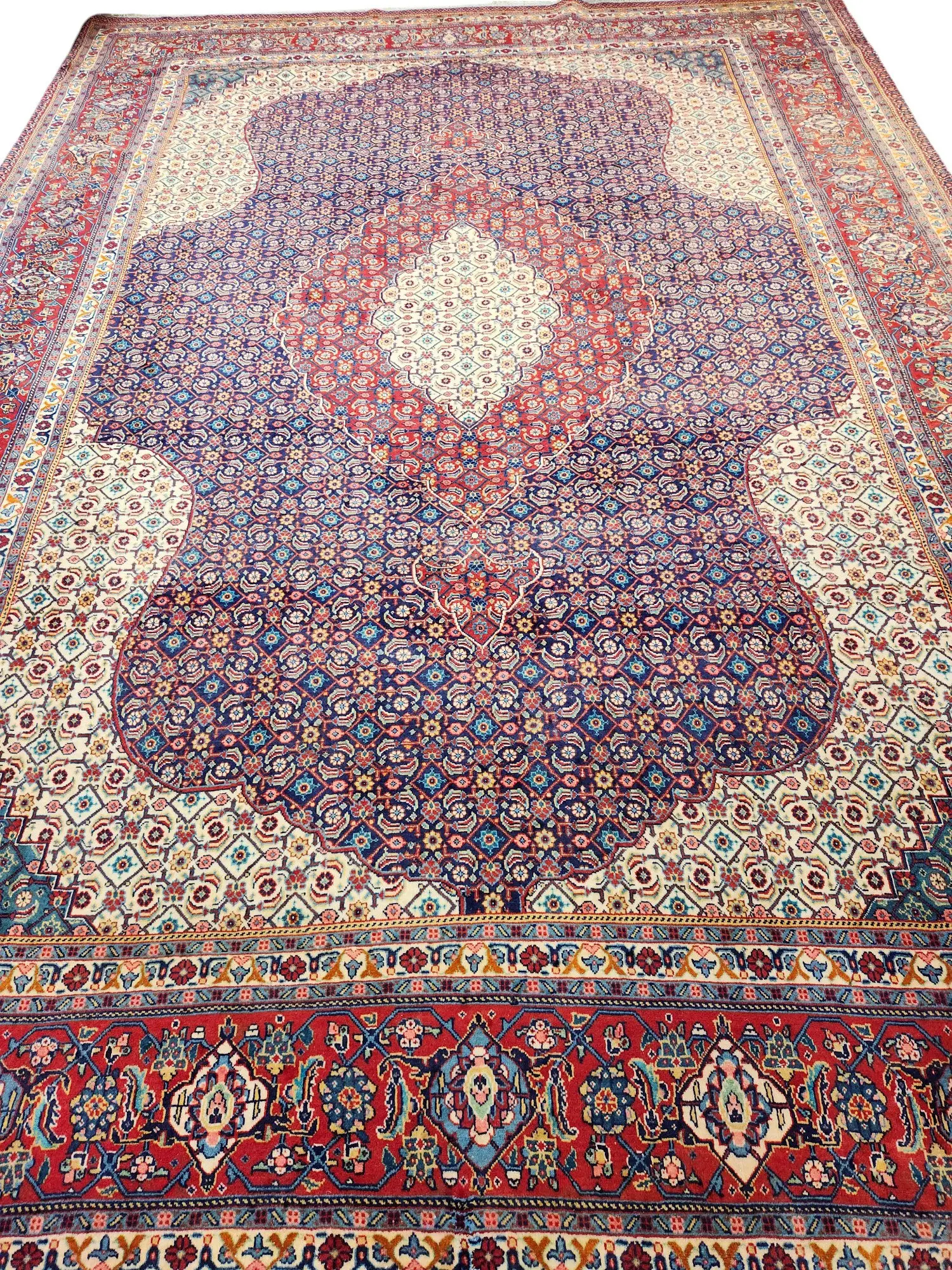 Tabriz Persian Rug lamb's wool 375x262 cm - image 4