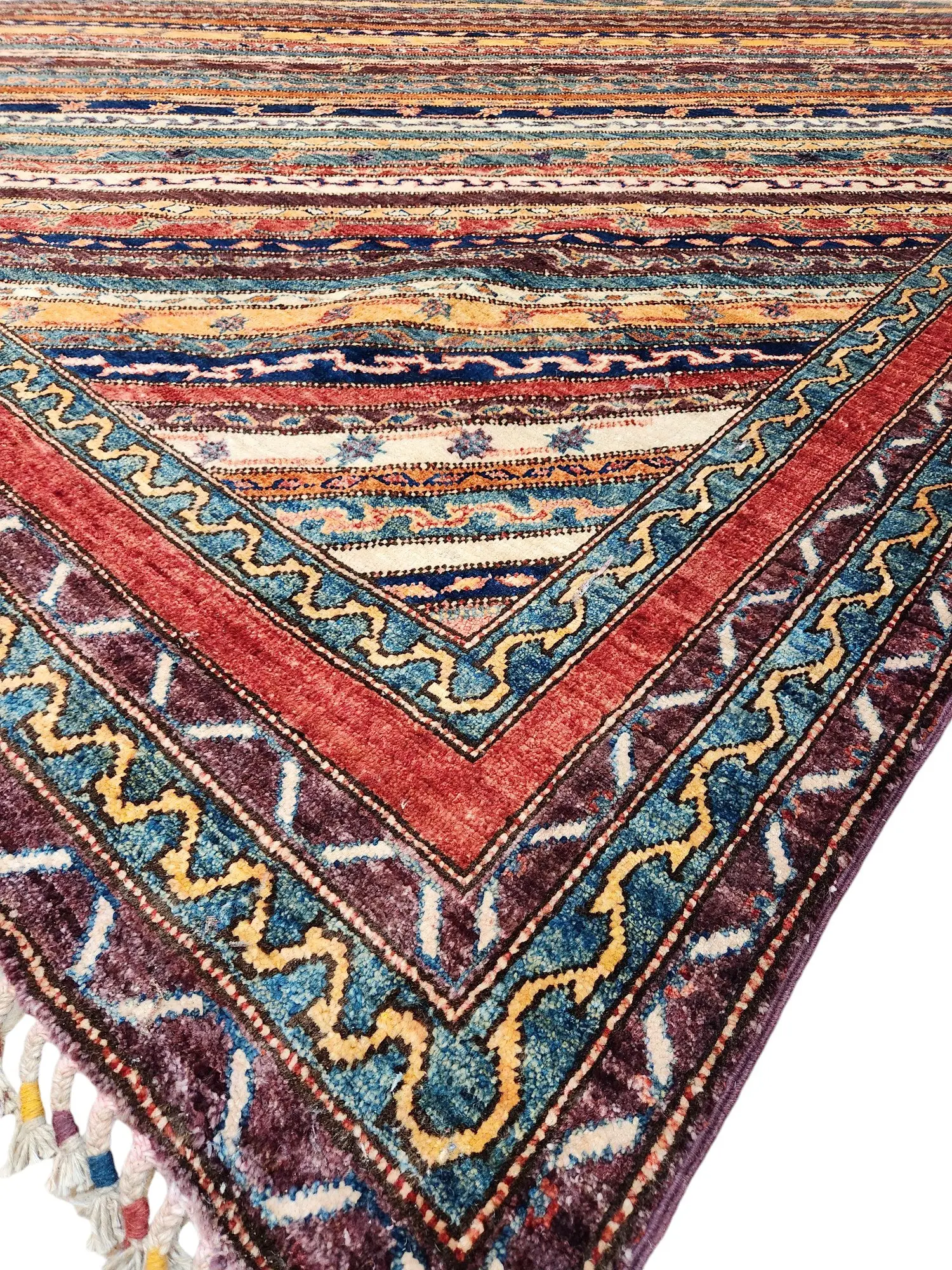 Shawl Super Kazak Afghan Rug 300x250 cm - image 6