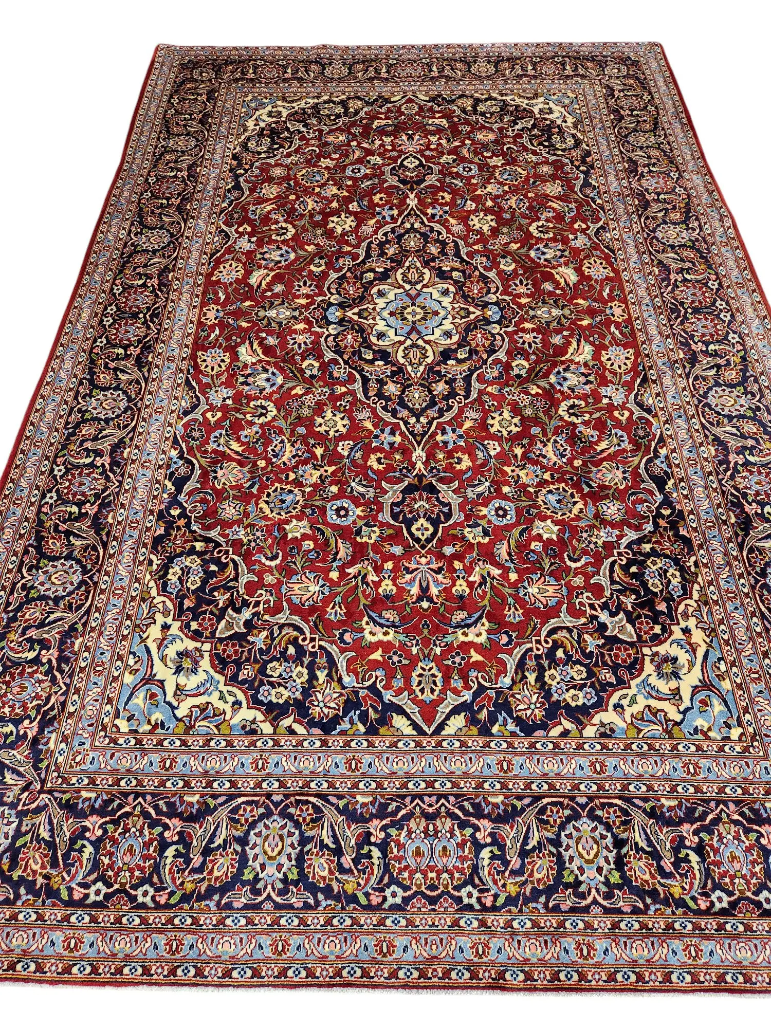 Persian Kashan lamb's wool Rug 310x198cm - image 6