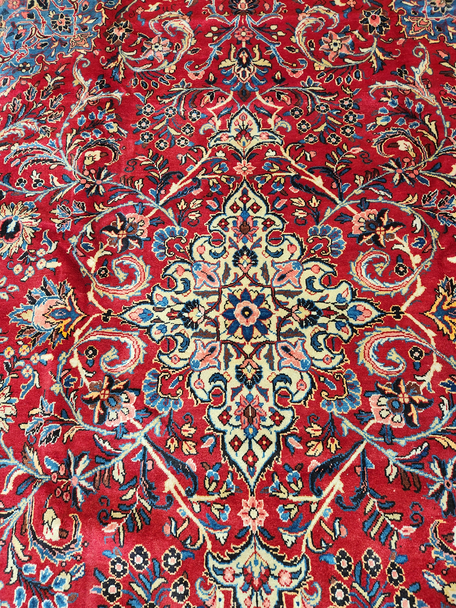 Birjand Mood Persian Rug Lamb's wool and silk inlaid 350x250cm