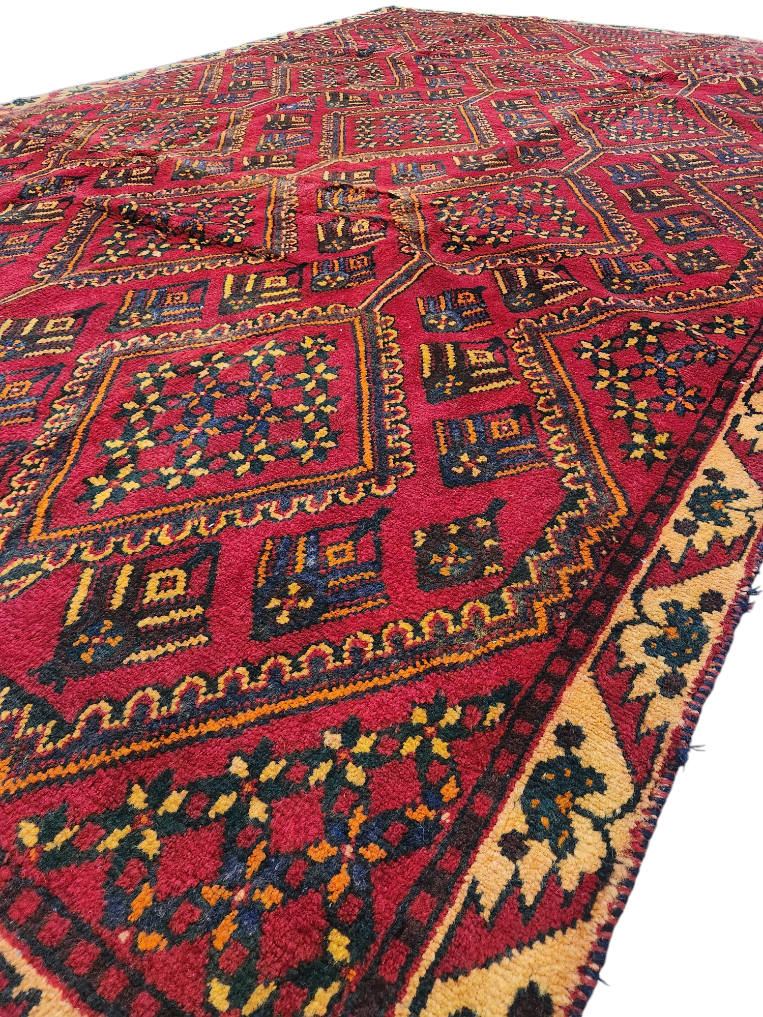 Persian vintage Kashan Rug 353×242 cm