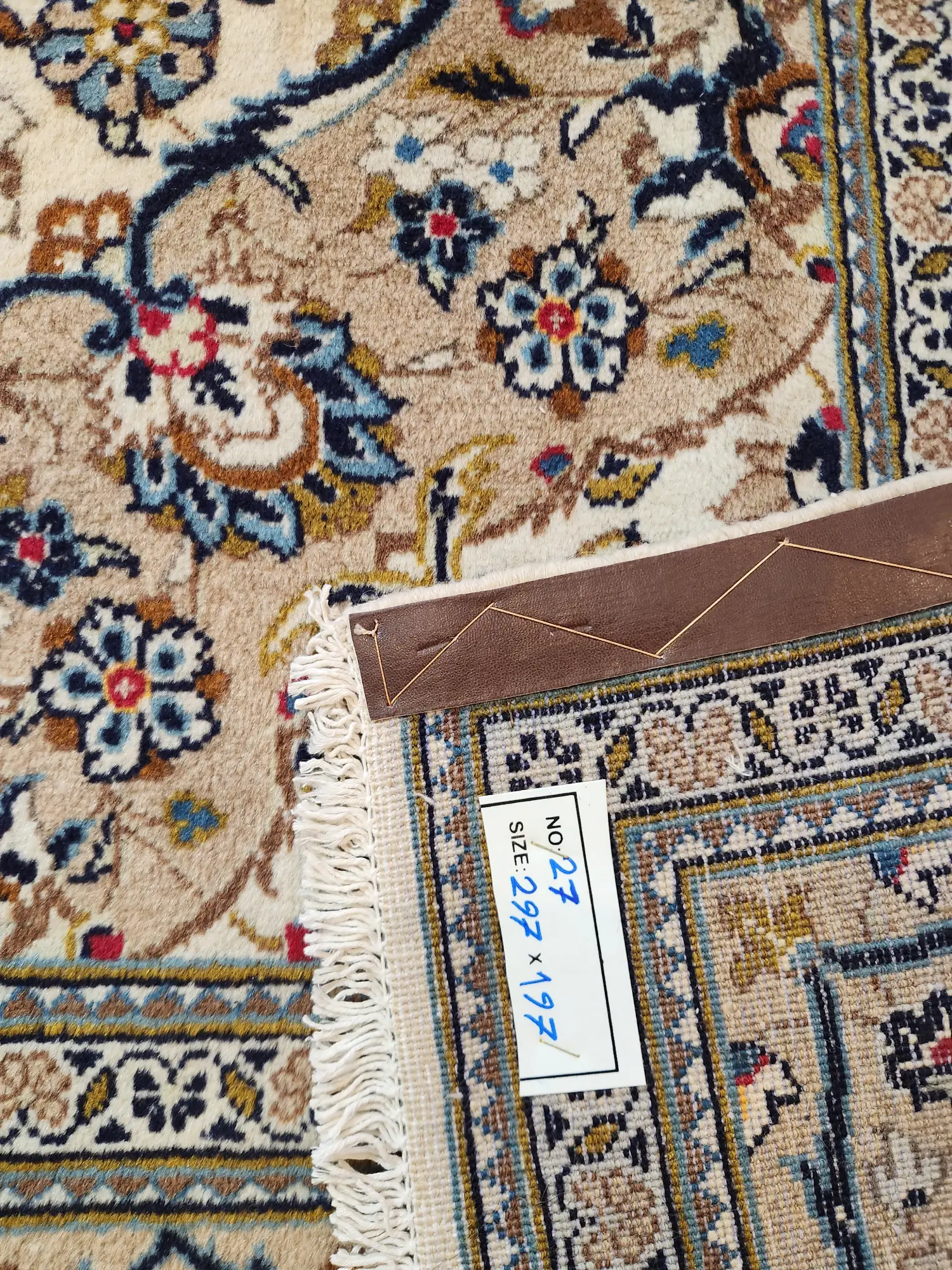 Kashan Persian Rug  297x197cm - image 5